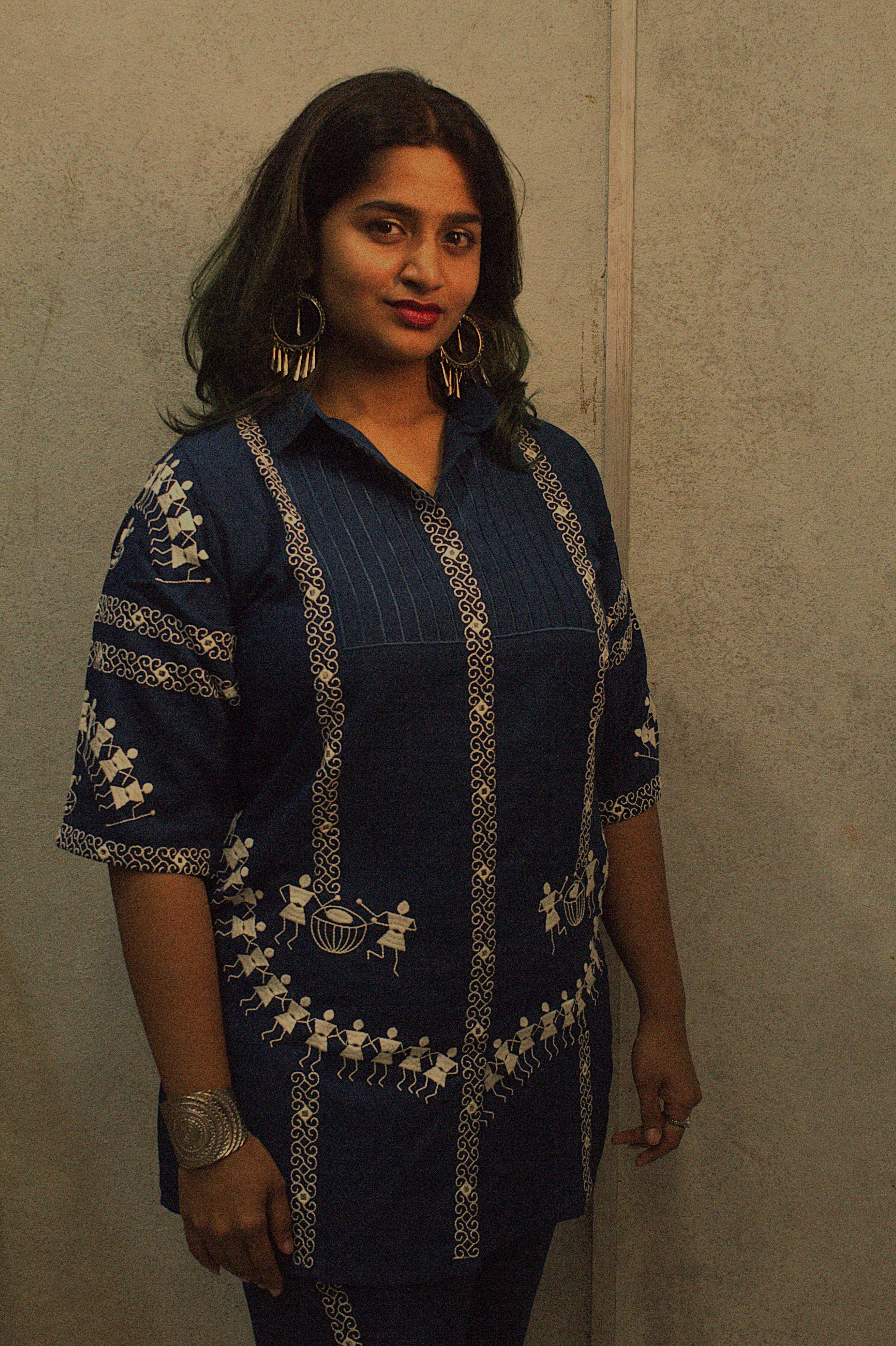 Cotton Designer Cord Set with Hand Thread Work